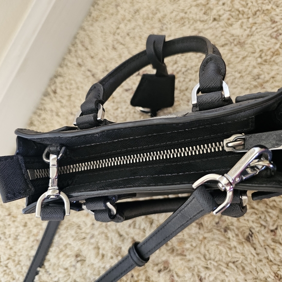 Michael Kors Black and Silver Women's Mini Bag - Picture 4 of 7